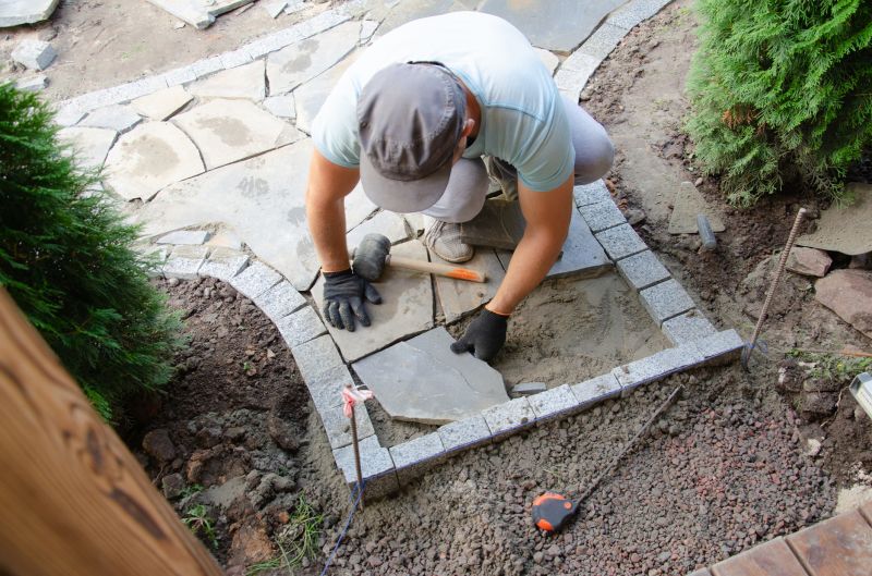Patio Stone Laying
